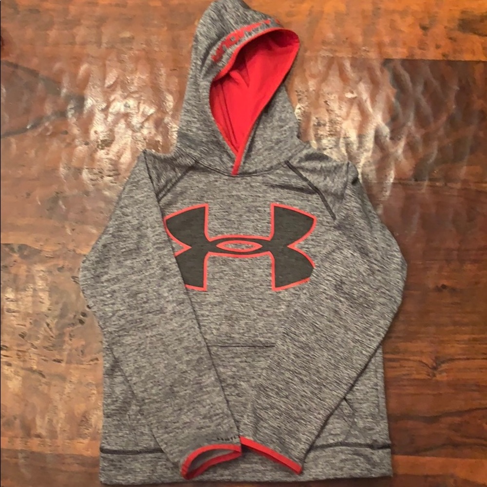 Black and gray under armor hoodie